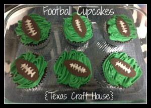{Texas Craft House} Game Day Football Cupcakes