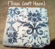 {Texas Craft House} DIY Stone Coasters - use stone tiles, napkins and Mod Podge to create one-of--a-kind coasters for your home or use as a homemade gift