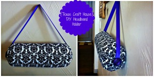 {Texas Craft House} DIY Headband Holder - Could make this for a daughter, niece, sister, friend or younger girl as a gift. Great way to organize all those headbands too!