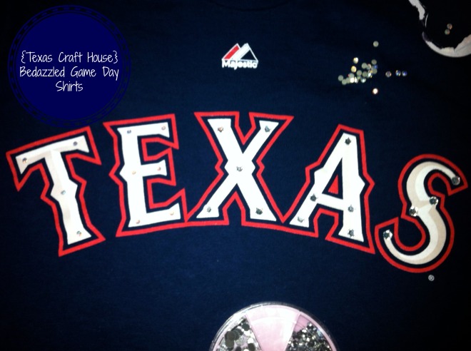 {Texas Craft House} How to bedazzle your game day shirt